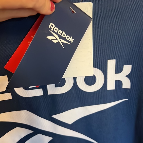 Reebok Logo T-Shirt Batik Blue Plus Size 3X - Picture 7 of 9